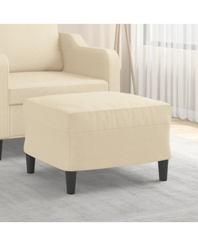 Repose-pied Crème 60x50x41 cm Tissu | Mobilier & Déco