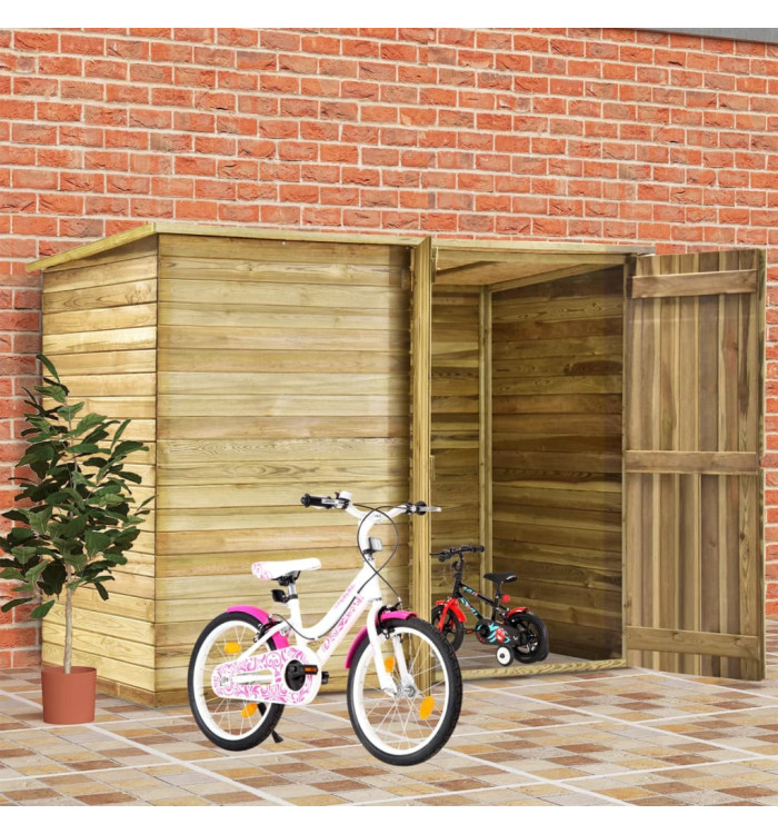 Abri à vélo de jardin 232x110x170 cm Bois de pin imprégné | Mobilier & Déco