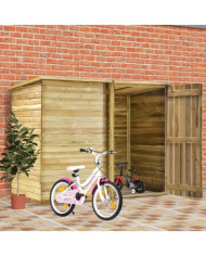 Abri à vélo de jardin 232x110x170 cm Bois de pin imprégné | Mobilier & Déco