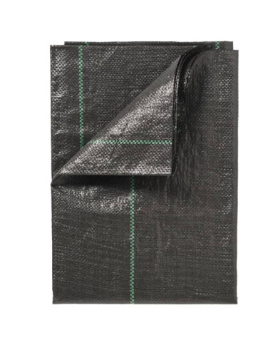 Nature Bâche de sol de contrôle des mauvaises herbes 2x10 m Noir | Mobilier & Déco