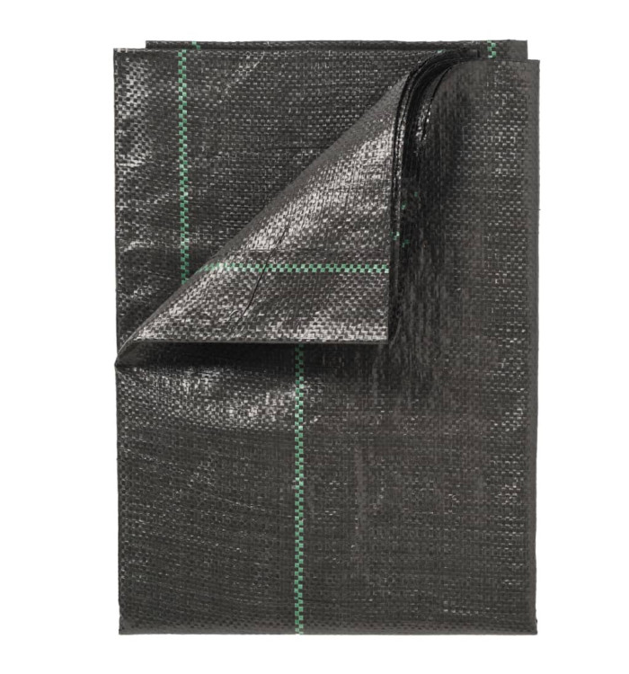 Nature Bâche de sol de contrôle des mauvaises herbes 2x10 m Noir | Mobilier & Déco