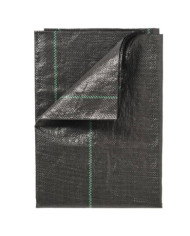 Nature Bâche de sol de contrôle des mauvaises herbes 2x10 m Noir | Mobilier & Déco