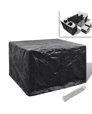 Housse de salon de jardin 8 œillets 113x113x73 cm | Mobilier & Déco