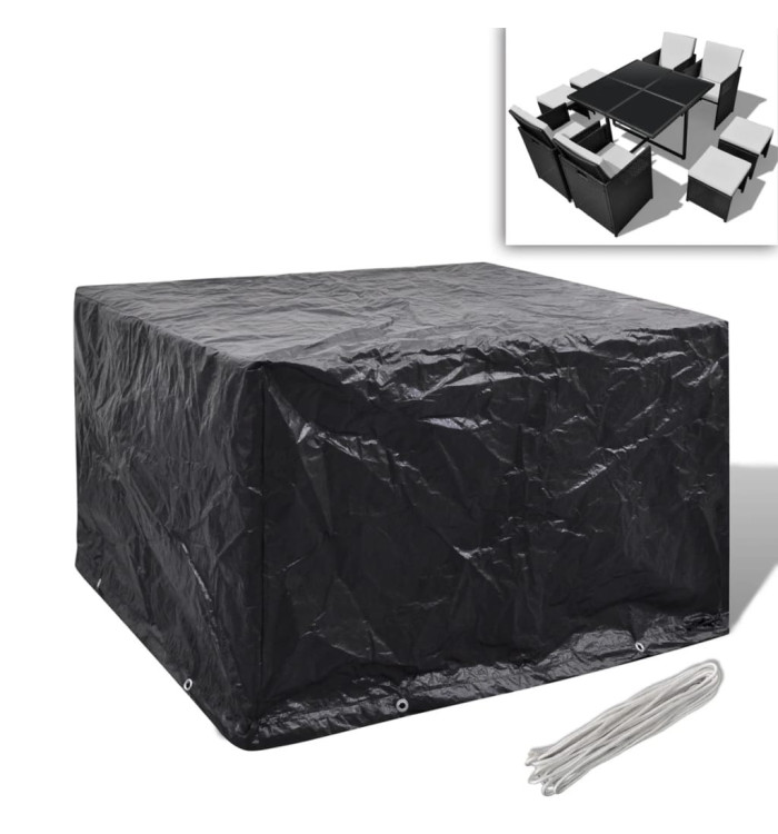 Housse de salon de jardin 8 œillets 113x113x73 cm | Mobilier & Déco