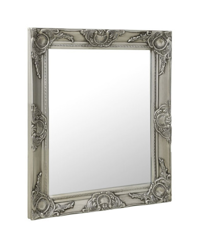 Miroir mural style baroque 50x60 cm Argenté | Mobilier & Déco