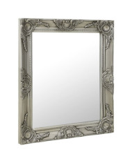 Miroir mural style baroque 50x60 cm Argenté | Mobilier & Déco