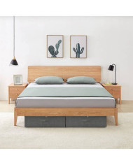Boîte de rangement Tissu 70x40x18 cm Anthracite | Mobilier & Déco