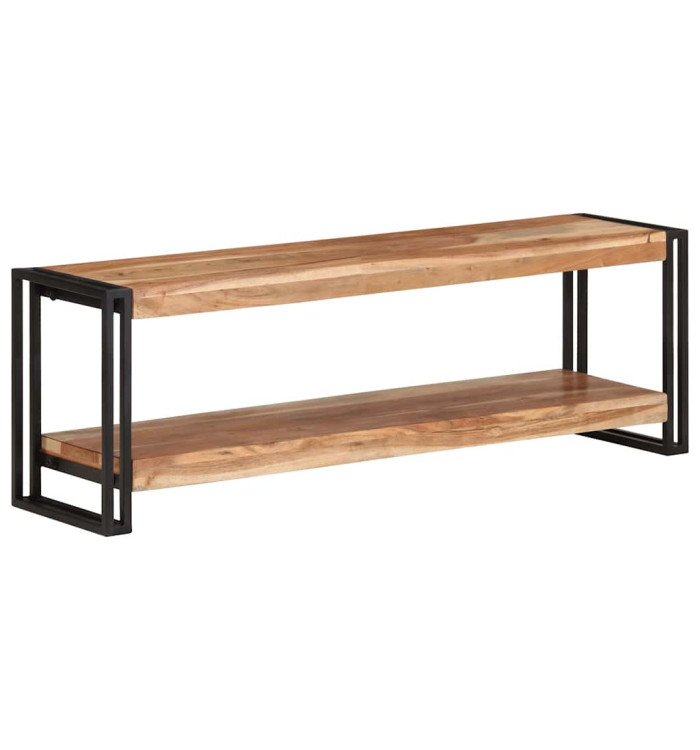 Meuble TV 120x30x40 cm Bois d'acacia massif | Mobilier & Déco