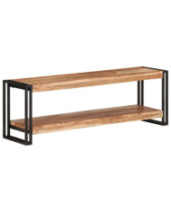 Meuble TV 120x30x40 cm Bois d'acacia massif | Mobilier & Déco