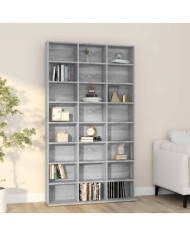 Armoire à CD Sonoma gris 102x23x177,5 cm Bois d'ingénierie | Mobilier & Déco