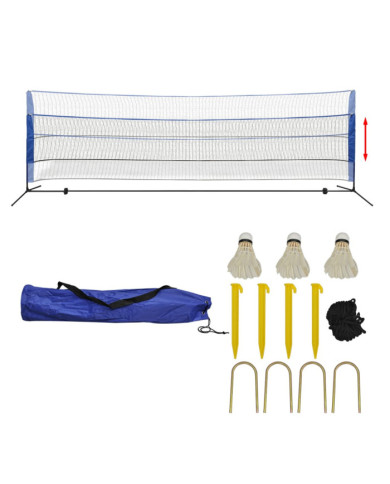 Filet de badminton avec volants 500 x 155 cm | Mobilier & Déco