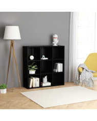 Bibliothèque noir 98x29x97,5 cm bois d'ingénierie | Mobilier & Déco