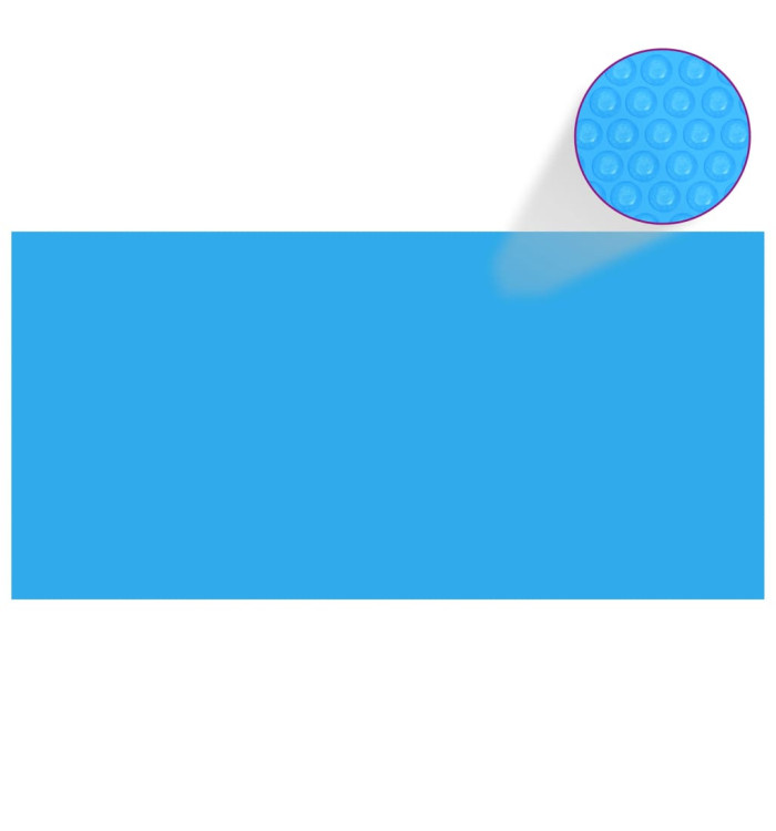 Bâche de piscine rectangulaire 450 x 220 cm PE Bleu | Mobilier & Déco