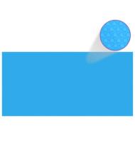 Bâche de piscine rectangulaire 450 x 220 cm PE Bleu | Mobilier & Déco