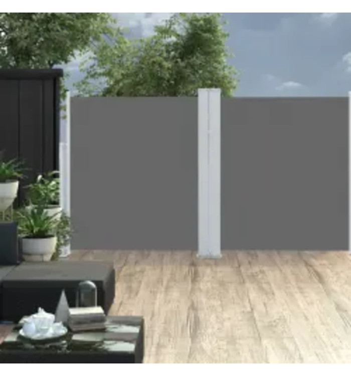 Auvent latéral rétractable Anthracite 160x600 cm | Mobilier & Déco