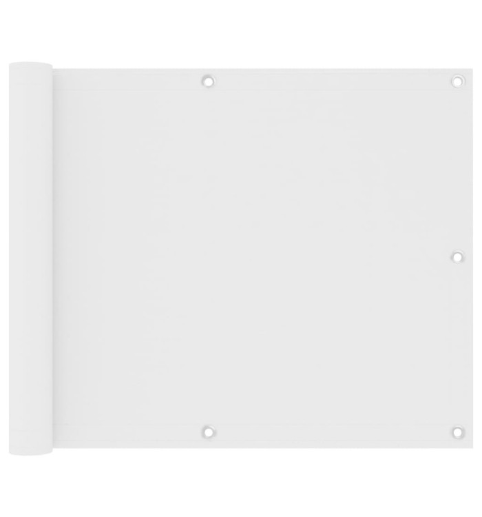 Écran de balcon Blanc 75x300 cm Tissu Oxford | Mobilier & Déco