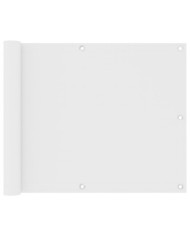 Écran de balcon Blanc 75x300 cm Tissu Oxford | Mobilier & Déco