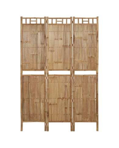 Cloison de séparation 3 panneaux Bambou 120x180 cm | Mobilier & Déco