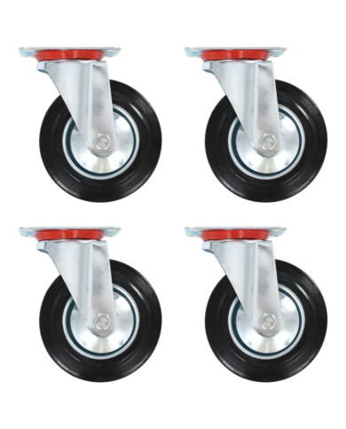 Roulettes pivotantes 4 pcs 160 mm | Mobilier & Déco