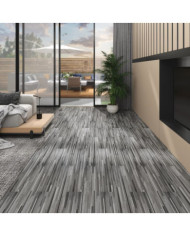 Planches de plancher PVC 5,02 m² 2 mm Autoadhésif Gris rayé | Mobilier & Déco