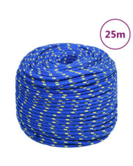 Corde de bateau Bleu 8 mm 25 m Polypropylène | Mobilier & Déco