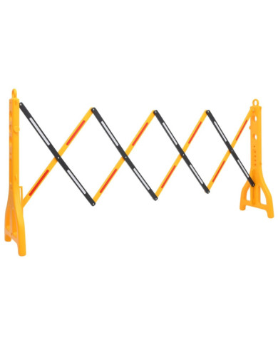 Barrière de circulation pliable Jaune et noir 250x38x96 cm | Mobilier & Déco
