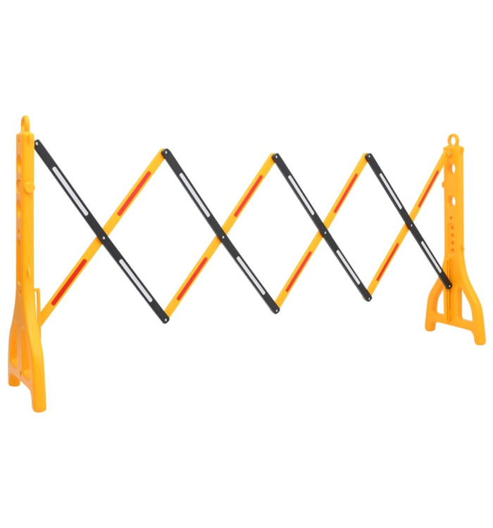 Barrière de circulation pliable Jaune et noir 250x38x96 cm | Mobilier & Déco