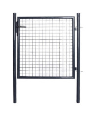 Portail en maille de jardin Acier galvanisé 85,5x100 cm Gris | Mobilier & Déco