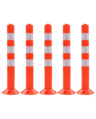 Borne de contrôle du trafic 5 pcs Plastique 75 cm | Mobilier & Déco