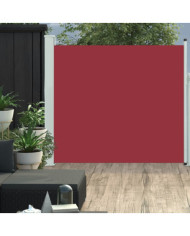 Auvent latéral rétractable de patio 170x300 cm Rouge | Mobilier & Déco