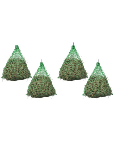 Filet à foin 4 pcs Rond 0,75 x 0,5 m PP | Mobilier & Déco