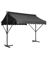 Auvent sur pied 300 x 300 cm Anthracite | Mobilier & Déco
