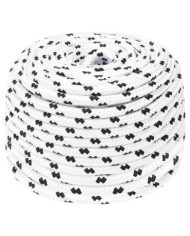 Corde de bateau tressé Blanc 8 mmx25 m Polyester | Mobilier & Déco