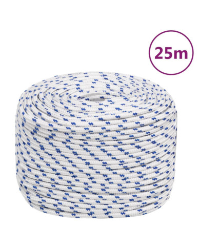 Corde de bateau Blanc 10 mm 25 m Polypropylène | Mobilier & Déco