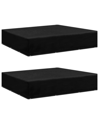 Housses de salon de jardin 2 pcs 12 œillets 250x250x70 cm | Mobilier & Déco