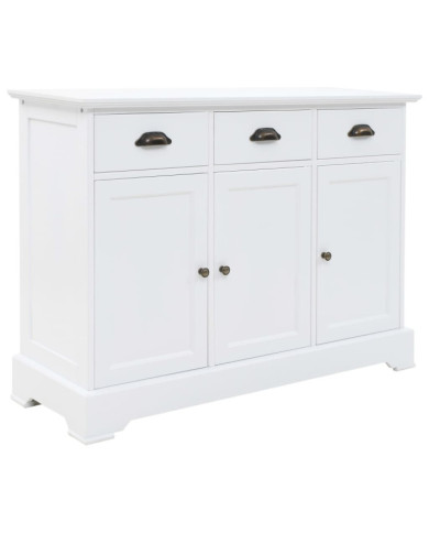 Buffet avec 3 portes MDF et Bois de pin 105x35x77,5 cm | Mobilier & Déco