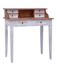 Bureau d'écriture et tiroirs 90x50x101 cm bois massif d'acajou | Mobilier & Déco