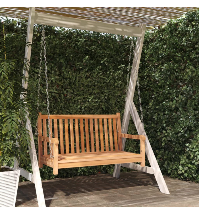 Balancelle Bois de teck massif 114x60x64 cm | Mobilier & Déco