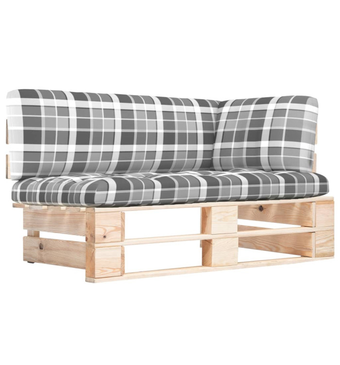 Canapé d'angle palette de jardin bois de pin imprégné | Mobilier & Déco