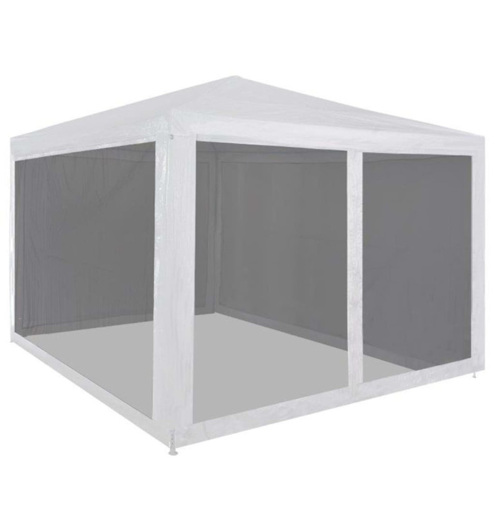 Tente de réception avec 4 parois en maille 3 x 3 m | Mobilier & Déco