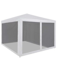 Tente de réception avec 4 parois en maille 3 x 3 m | Mobilier & Déco