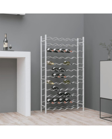 Casier à bouteilles pour 72 bouteilles Blanc Métal | Mobilier & Déco