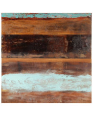 Dessus de table carré 80x80 cm 25-27 mm Bois de récupération | Mobilier & Déco