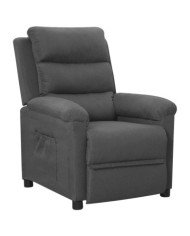 Fauteuil inclinable Gris foncé Tissu | Mobilier & Déco