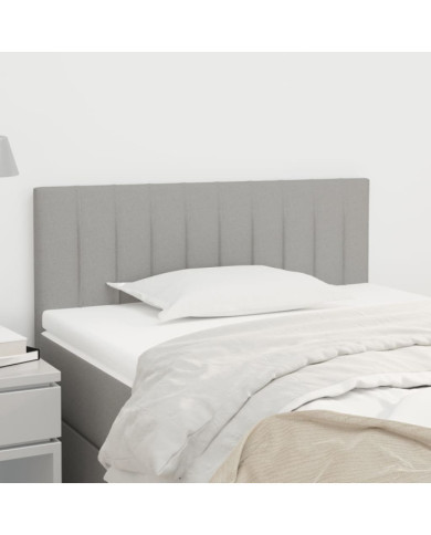 Tête de lit Gris clair 100x5x78/88 cm Tissu | Mobilier & Déco