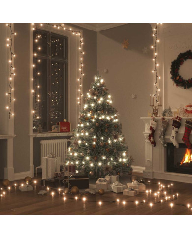 Guirlande lumineuse 400 LED 40 m 8 effets lumineux Blanc chaud | Mobilier & Déco