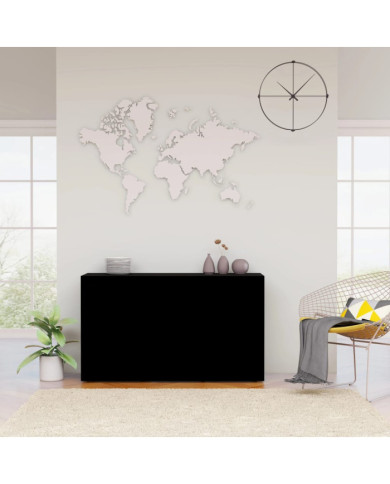 Buffet Noir 120x36x69 cm Bois d’ingénierie | Mobilier & Déco