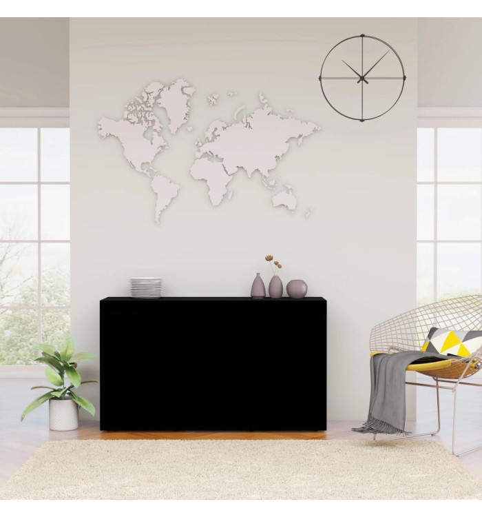 Buffet Noir 120x36x69 cm Bois d’ingénierie | Mobilier & Déco
