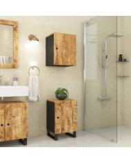 Armoire de salle de bain 38x33x58 cm bois massif de manguier | Mobilier & Déco