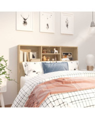 Armoire de tête de lit Chêne sonoma 120x19x103,5 cm | Mobilier & Déco
